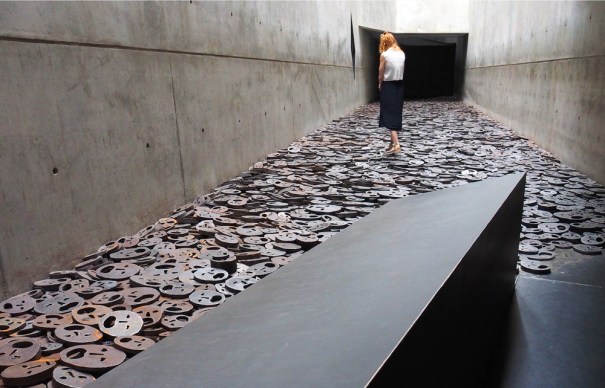 Walking on fallen leaves